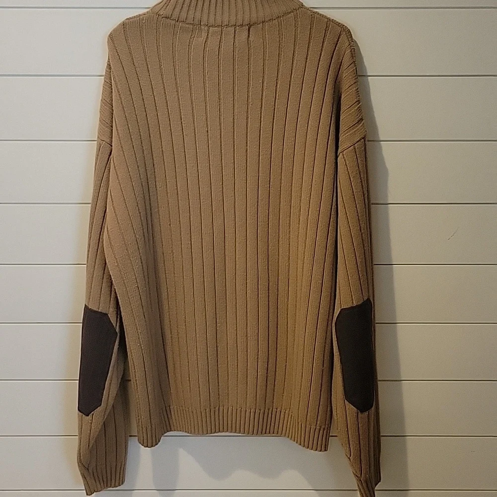 CLENCH JEANS PULLOVER SWEATER  XXL  TAN/BROWN
